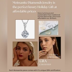 New GRA Certified Moissanite Diamond Jewelry- Learn More